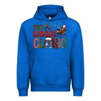 Cobalt You Serious Clark With Santa Sleigh Urban Hoodie - BundleAndBundleShop