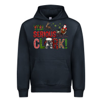 Navy You Serious Clark With Santa Sleigh Urban Hoodie - BundleAndBundleShop