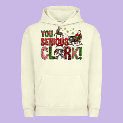 You Serious Clark With Santa Sleigh Urban Hoodie Designed By Bundleandbundleshop