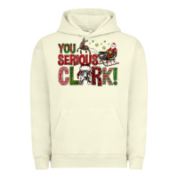 Pigment Pistachio You Serious Clark With Santa Sleigh Urban Hoodie - BundleAndBundleShop