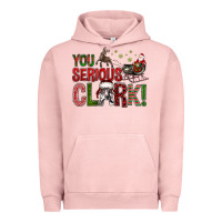 Pigment Salmon You Serious Clark With Santa Sleigh Urban Hoodie - BundleAndBundleShop