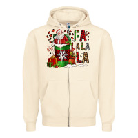 Sandshell fa la la la la christmas santa claus coffee cup Zipper Hoodie - FaDigitalArtStudio