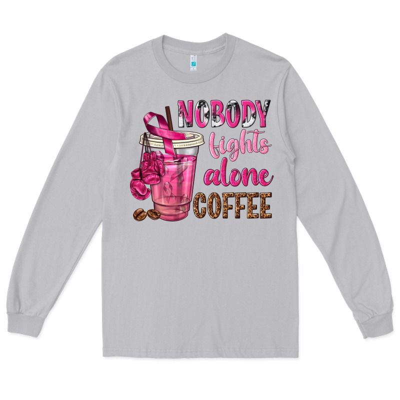 Nobody Fights Alone Coffee Long Sleeve Tee by texasbilliewilder | Teevron