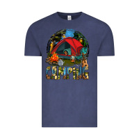 Vintage Denim camping Vintage Tee - texasbilliewilder