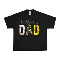 Black ballpark dad with softball and baseball Urban Heavy Tee - texasbilliewilder
