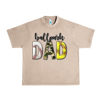 French Oak ballpark dad with softball and baseball Urban Heavy Tee - texasbilliewilder