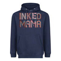 Navy inked mama Heavyweight Hoodie - JahusDesignShop
