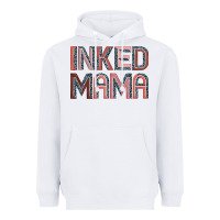 White inked mama Heavyweight Hoodie - JahusDesignShop