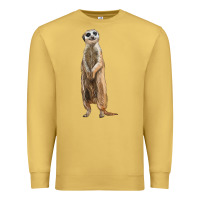 Antique Gold Meerkat Premium Sweatshirt - LillyAllenDesigns