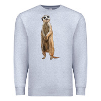 Heather Grey Meerkat Premium Sweatshirt - LillyAllenDesigns