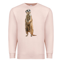 Pale Pink Meerkat Premium Sweatshirt - LillyAllenDesigns