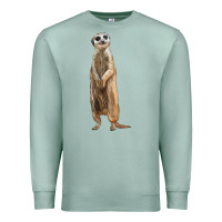 Seafoam Meerkat Premium Sweatshirt - LillyAllenDesigns