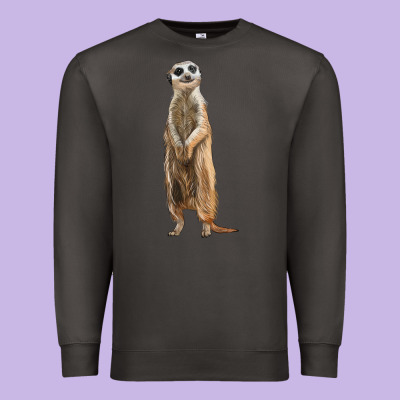 Meerkat Premium Sweatshirt Designed By Lillyallendesigns