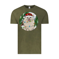 Vintage Olive Pomeranian And Farm Vintage Tee - RanaPortraitStore