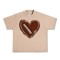 Burro american football heart Urban Heavy Tee - texasbilliewilder