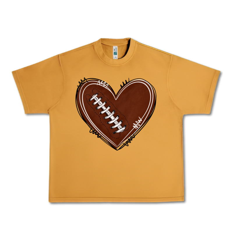 American Football Heart Urban Heavy Tee by texasbilliewilder | Teevron