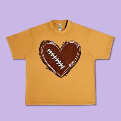 Urban Heavy Tee american football heart