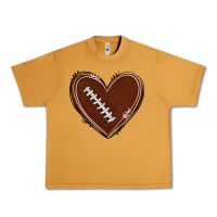 Peanut Butter american football heart Urban Heavy Tee - texasbilliewilder