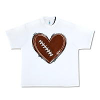 White american football heart Urban Heavy Tee - texasbilliewilder