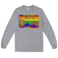 Heather Grey pride background Long Sleeve Tee - Zillion Design Studio