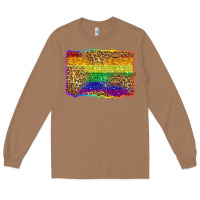 Toasted Coconut pride background Long Sleeve Tee - Zillion Design Studio
