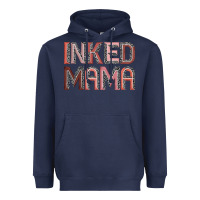 Navy inked mama Heavyweight Hoodie - JahusDesignShop