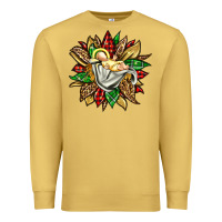 Antique Gold christmas baby jesus sunflower Premium Sweatshirt - Jasminsmagicworld