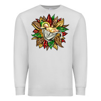 Dove Grey christmas baby jesus sunflower Premium Sweatshirt - Jasminsmagicworld