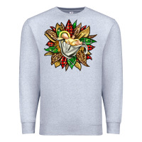 Heather Grey christmas baby jesus sunflower Premium Sweatshirt - Jasminsmagicworld