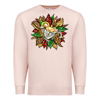 Pale Pink christmas baby jesus sunflower Premium Sweatshirt - Jasminsmagicworld