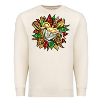 Sandshell christmas baby jesus sunflower Premium Sweatshirt - Jasminsmagicworld