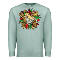 Seafoam christmas baby jesus sunflower Premium Sweatshirt - Jasminsmagicworld