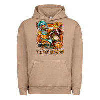 Pigment Burro Tis The Season Fall Football Truck Urban Hoodie - BundleAndBundleShop