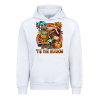 White Tis The Season Fall Football Truck Urban Hoodie - BundleAndBundleShop