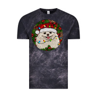 Cloud Black Christmas pomeranian Vintage Tee - RanaPortraitStore
