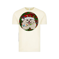 Vintage Arctic Christmas pomeranian Vintage Tee - RanaPortraitStore