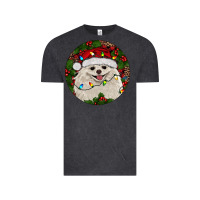 Vintage Black Christmas pomeranian Vintage Tee - RanaPortraitStore