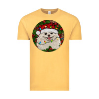 Vintage Mustard Christmas pomeranian Vintage Tee - RanaPortraitStore