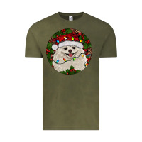 Vintage Olive Christmas pomeranian Vintage Tee - RanaPortraitStore