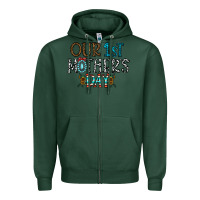 Sports Green our 1 st mother's day Zipper Hoodie - CowhideDigitalArt