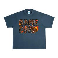Midnight Navy game day football leopard Urban Heavy Tee - Zillion Design Studio