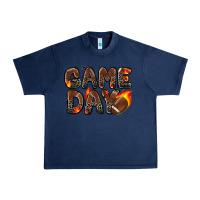 Navy game day football leopard Urban Heavy Tee - Zillion Design Studio