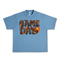 Pebble Blue game day football leopard Urban Heavy Tee - Zillion Design Studio