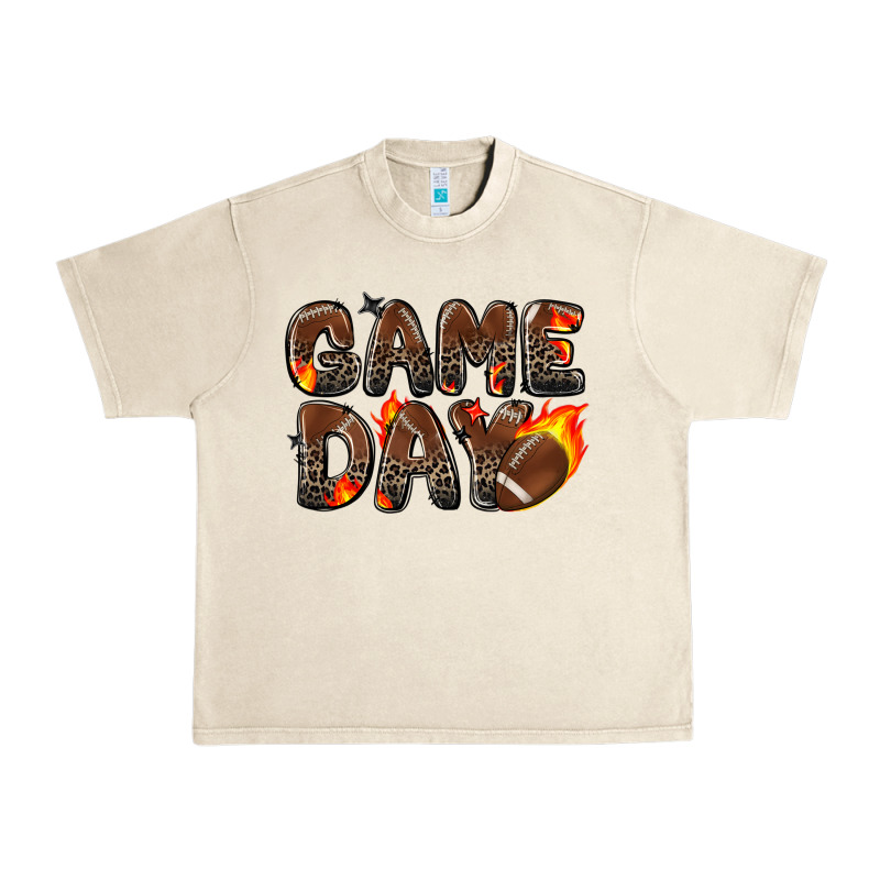 Game Day Football Leopard Urban Heavy Tee by Zillion Design Studio | Teevron
