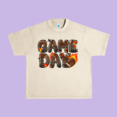 Urban Heavy Tee game day football leopard