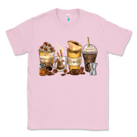 Bubblegum Pink coffee cups Classic Tee - Zillion Design Studio