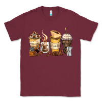 Burgundy coffee cups Classic Tee - Zillion Design Studio