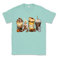 Seafoam coffee cups Classic Tee - Zillion Design Studio