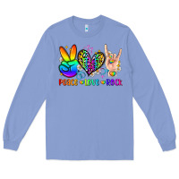 Colony Blue peace love rock Long Sleeve Tee - Zillion Design Studio