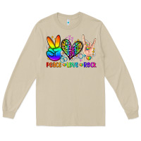Mushroom peace love rock Long Sleeve Tee - Zillion Design Studio